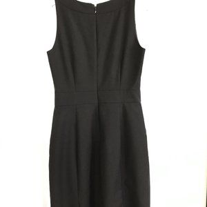 J. Crew Factory Black Lightweight Wool Shift Dress w/ Pockets